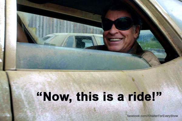 Walter Quote of the Day! "Now THIS is a Ride!" (He just looks so happy!) #Fringe