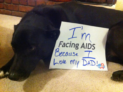 "I'm Facing AIDS because I love my dad!" #WAD2012