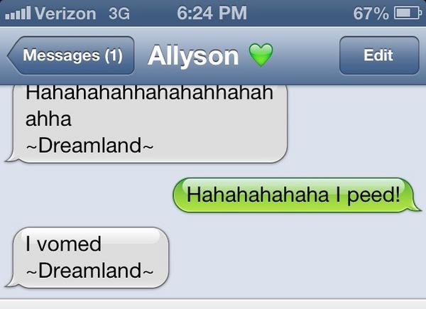 grannystannie's tweet image. &quot;I peed!&quot; &quot;I vomed.&quot; My sister is the greatest. #BodilyFunctions? #nbd 😆🚽