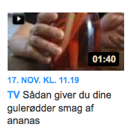Hello_Stine's tweet photo. Thanks! Jeg har tit ærgret mig over at mine guler��dder ikke smagte mere hen af ananas. http://t.co/3UDfggWI