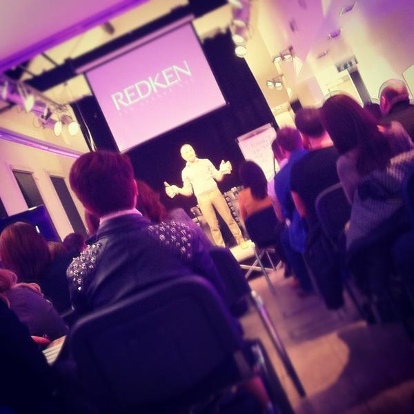 . <a href="/A_Barton/">Andrew Barton</a> &amp; AJB... So inspiring. Great communicators.  #redken