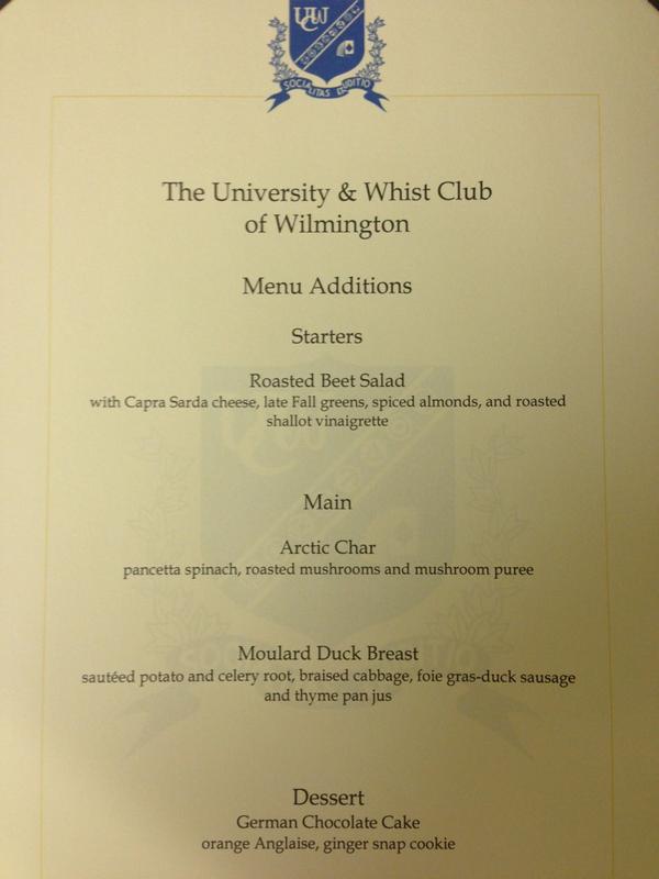 11/28-12/1 
Menu Additions