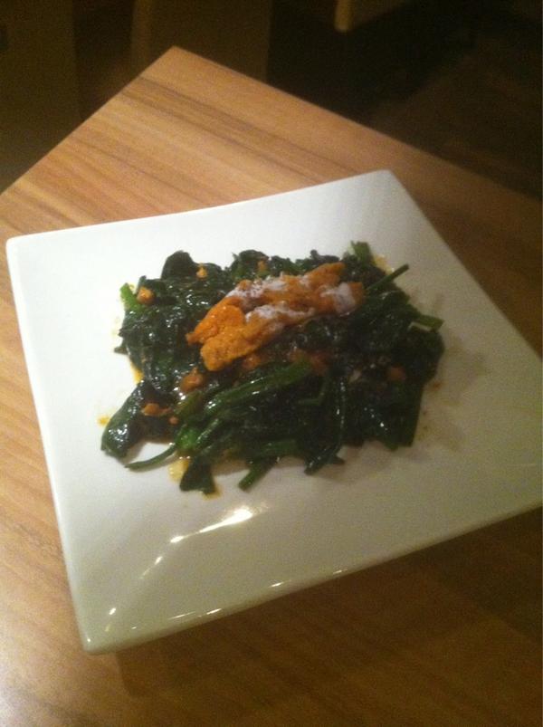 鉄板焼 にしか 覚王山 広島名物 ウニホーレン をぜひ名古屋の覚王山で Http T Co Pbzbu98q