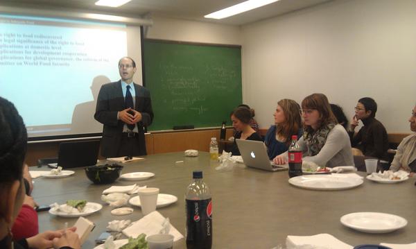 SIPAfood's tweet photo. Packed house for @DeSchutterUNSR at SIPA! *swoon* http://t.co/8eF7KAUg