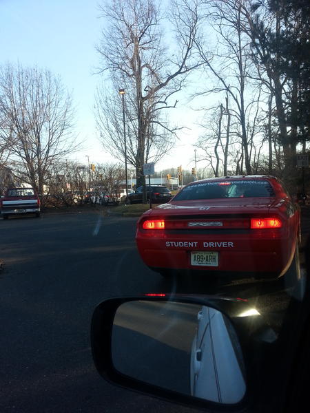 Thats right. In nj student drivers learn in chargers.