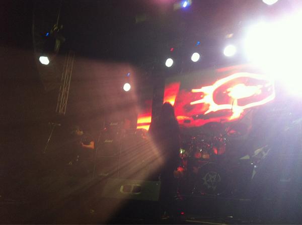 Soundcheck in #Peru #Lima - looking forward to seeing Peruvian #Khaos!!! #LatinAmericaKhaosTour2012  @EyeScreamShows