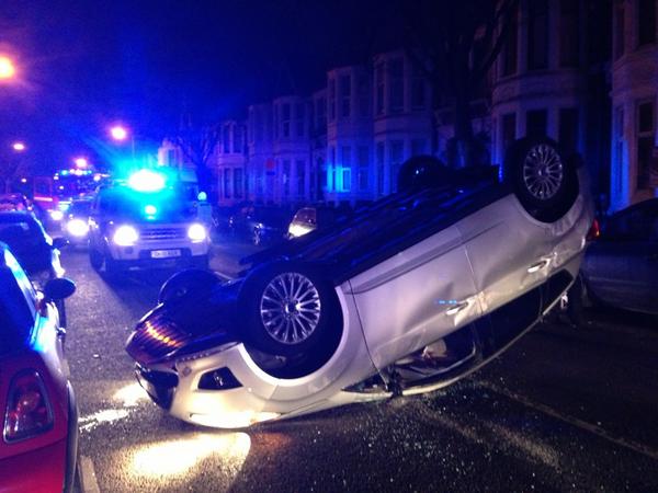TobySkellern's tweet image. More drama on Shirley road #badlands