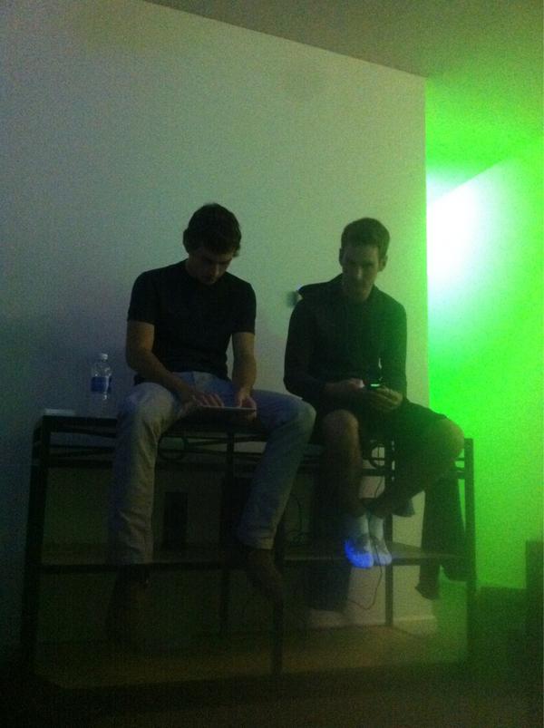 jake_dale3's tweet image. DJ @LaceBaby55 and DJ @ChillyGilley beating it together. #makingbeats #beatmaker #beatmasters #masterbeats