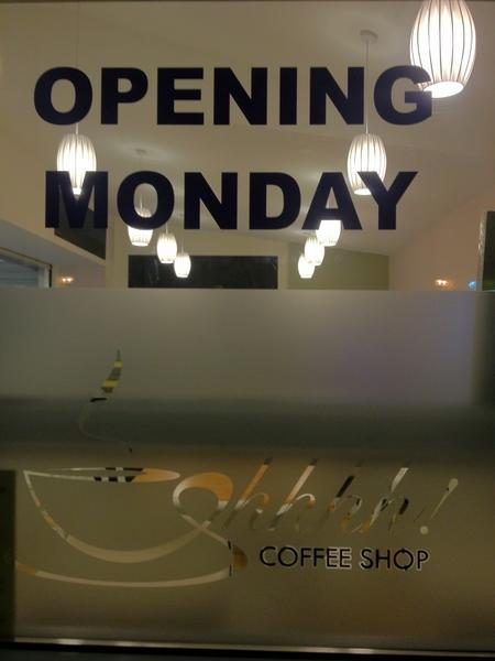 It's official shhhh coffee shop At crystal peaks is ready to open Monday 3rd of dec #shhhh