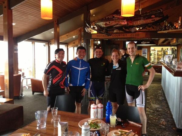 Full crew at top of #hotham. Tough #7peaks climb &amp;they were determined2make the top, even if some was on foot #troopers