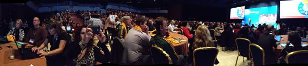 Rethinking best practices and innovation in learning. Full house at today's keynote #pilgf