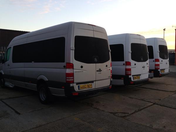 New vehicles ready to go in to GB Fleet maintenance paint shop! To be painted in to Golden Boy Coaches livery