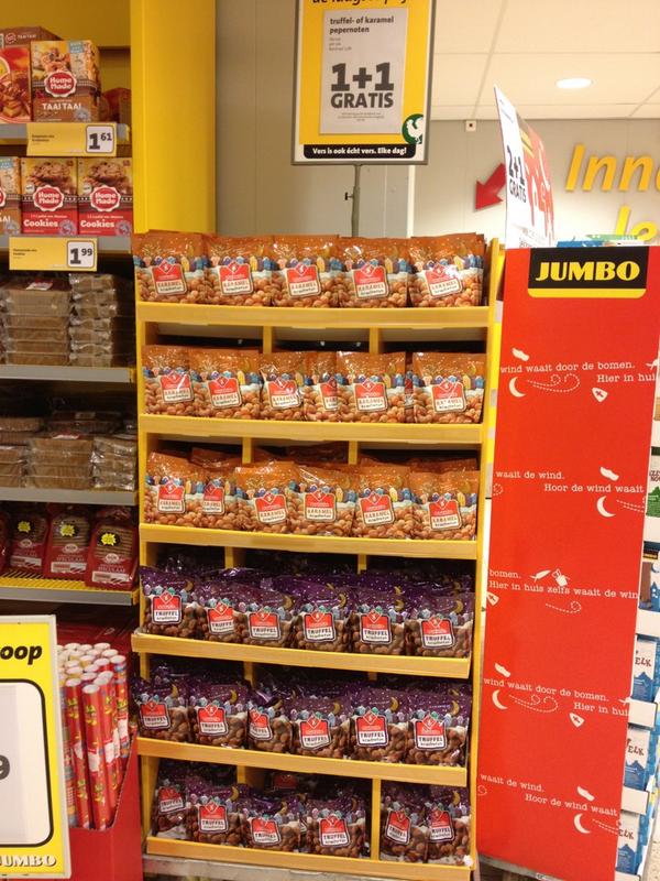 JumboZwolle's tweet photo. Op die zelfde boot ook: Bolletje karamel en truffel kruidnootjes. Nu 1+1 Gratis. Per stuk 1,99 op=op http://t.co/2n0cCndF