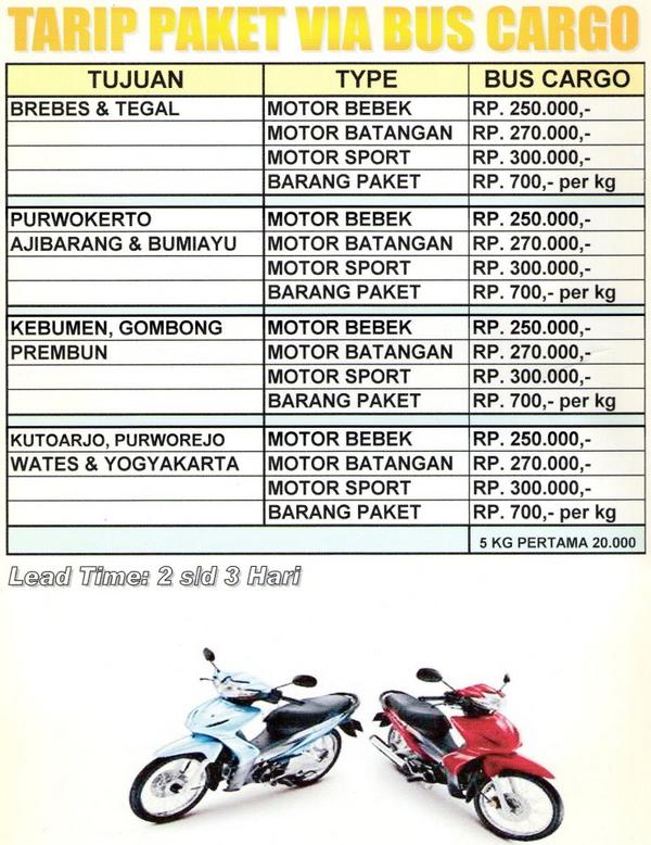 SinarExpress's tweet photo. Tarif  paket via bus argo http://t.co/SeUB9t16