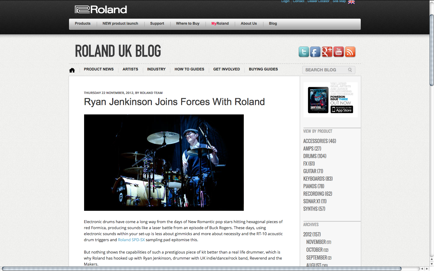 ROLAND UK BLOG