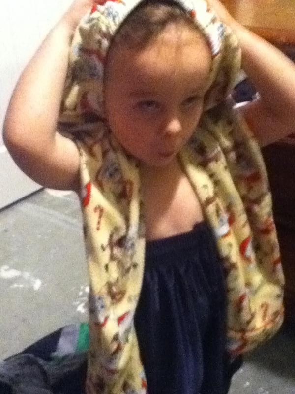 I dressed shepherd up this morning!!!