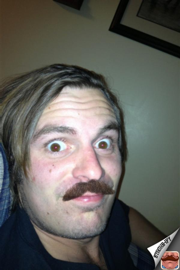 CamronMac's tweet photo. Hehe http://t.co/sLLcsr1G #Stacheify http://t.co/HblmMZSc
