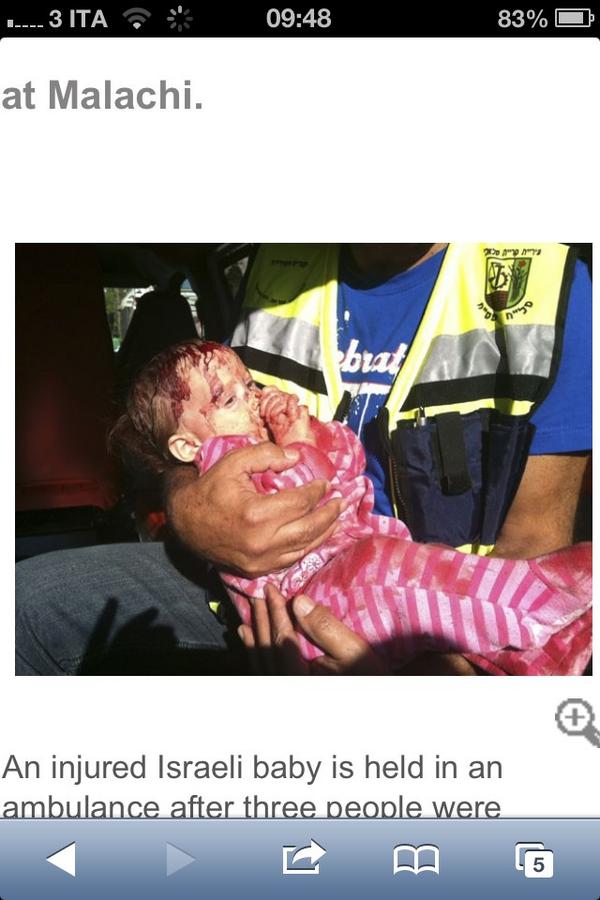 Ceschetta1's tweet photo. I bimbi Israeliani non fanno notizia, sono "diversamente innocenti" #sosad http://t.co/Xqrp16D7