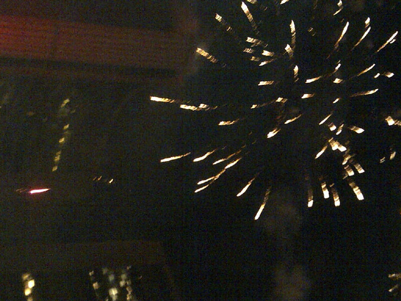 Fire works pic from the 50 yard line on the turf at Nathan Phillips Square Sat night - what a great show! #100GC