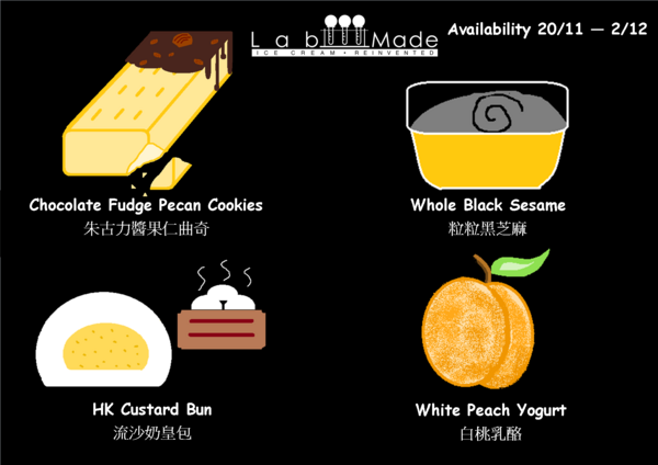 Lab_Made's tweet image. Liquid Nitrogen Ice Cream Current Flavours! 20/11 - 02/12