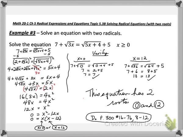 MrBriner's tweet image. #Math20-1 Topic 5.4 Part B Notes &amp;amp; Assignment Ch 5 Exam is on Wednesday!! :)