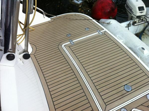 Fairline phantom bathing platform in weathered...