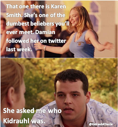 kidrauhlcherie's tweet photo. Mean girls the belieber version. http://t.co/M1UWXj2k