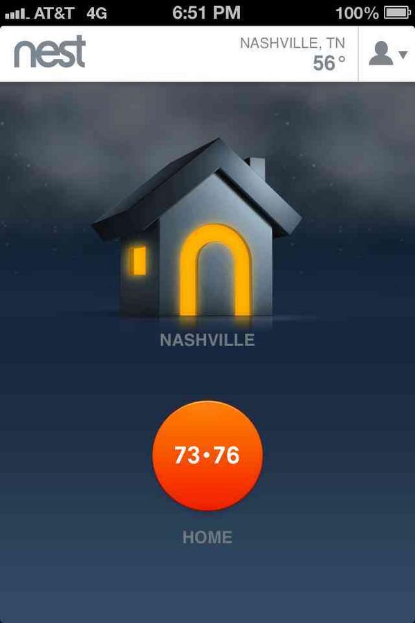 sslopianka's tweet image. Viewing the temp inside my home while 35,000 feet in the air. // #techforthehome // @nest