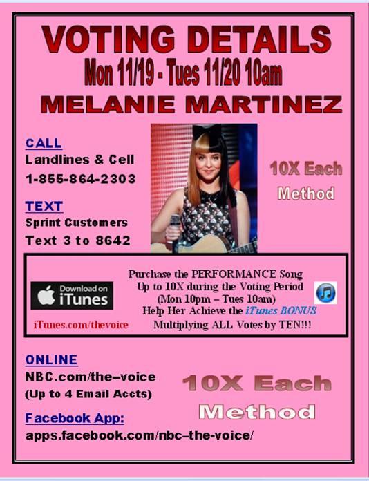 kimmrom's tweet photo. @MelanieLBBH Amazing performance tonight &amp; photography wow. Loved it all. Fans and #Little Bows - It's Time to Vote!!! http://t.co/uXReHi34
