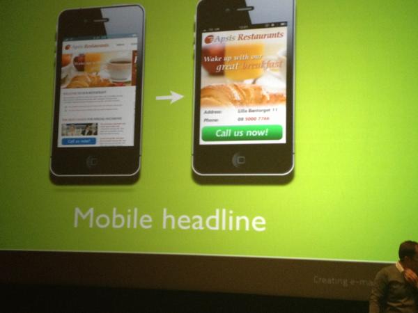 #Apsis: enkelt budskap som driver till action