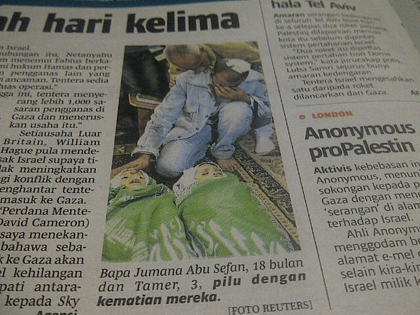Mustafa_DSMI's tweet photo. :ISRAEL Amat KEJAM! #SaveForGaza! @relamalaysia @KDNPUTRAJAYA @WahabYasin @arahimradzi @HishammuddinH2O @NajibRazak http://t.co/wooORIJE
