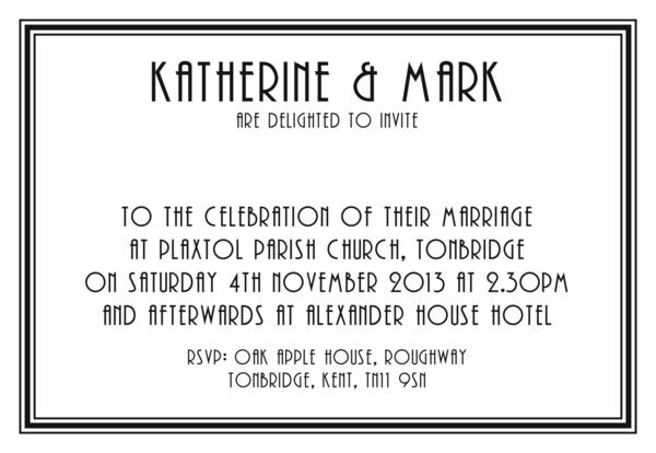 jsteinert888's tweet photo. Our new #Gatsby invitation! #1920s #wedding http://t.co/mLtu4QCJ