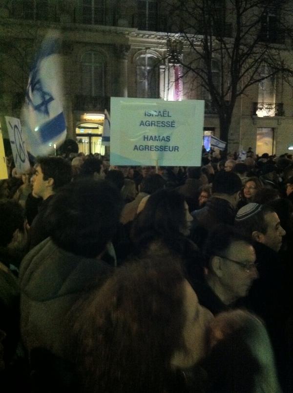 '@laurentphilippe: Manifestation monstre pour soutenir Israël à Paris '