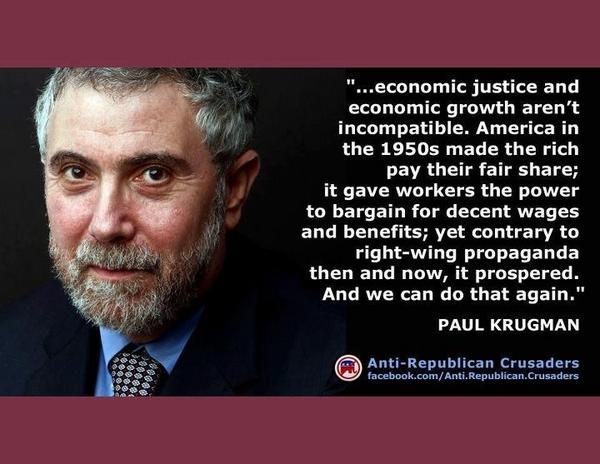 Economic justice as explained by Paul Krugman