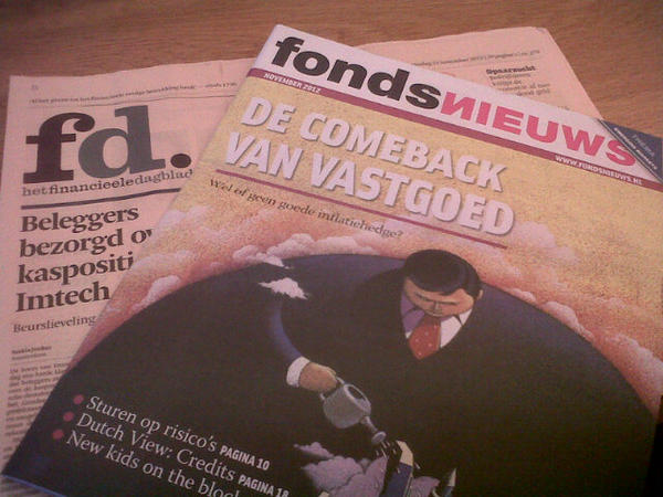 RecoverRealEst's tweet image. Dat is pas goed starten met de werkdag. Hopelijk is het artikel nog positiever dan de kop op het voorblad