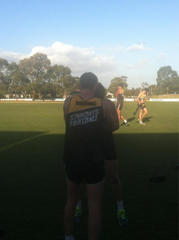 Pre season boxing <a href="/Jbastinac/">Jordan Bastinac</a> pumping them out