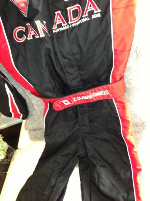 I can't wait for the Rotax World Finals. Here is a sneak peek at my official team Canada suit. Going for the win!!!