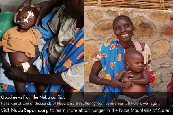 NubaReports's tweet photo. A picture of what #aid can do. Officially it has been blocked from #Sudan for 18 months. http://t.co/87n48Rmk