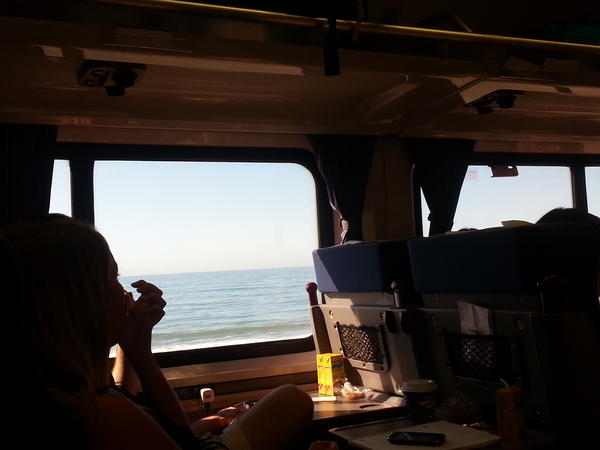 와,바다다.여기는 Oxnard.한 시간 정도 남았네.