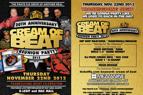 CreamofBeat's tweet photo. @CreamOfBeat is BAAACK!! If u havent got your tix, YOU NEED TO HOP ON IT! 11/22 @mezzanineSF @DJMindMotion #DontMissIt http://t.co/y5gECW8s