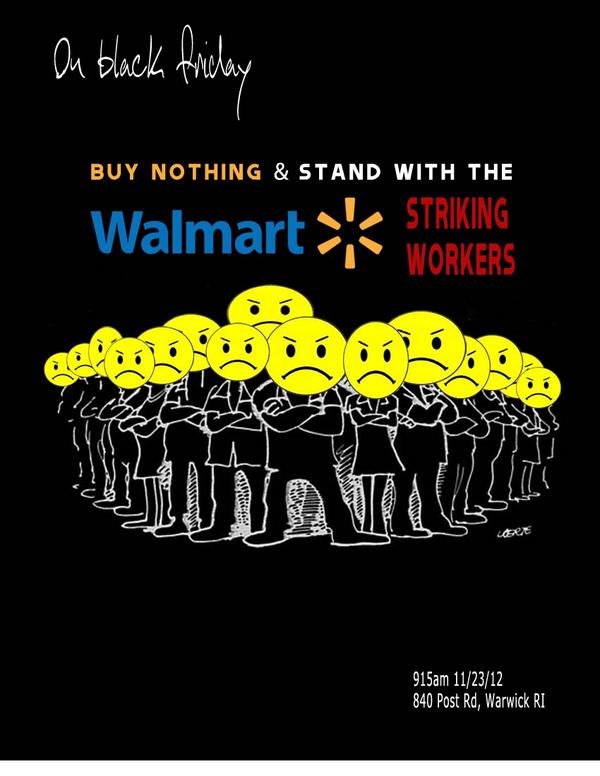 Buy Nothing and Stand w/ Walmart Workers #WalmartStrikers #BlackFriday #BlackFridayStrike #RI #Providence <a href="/occupyprov/">Occupy Providence</a>