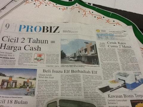 KodikDigital's tweet photo. Liputan @KodikDigital di Batam Pos  http://t.co/l60uFLR7"