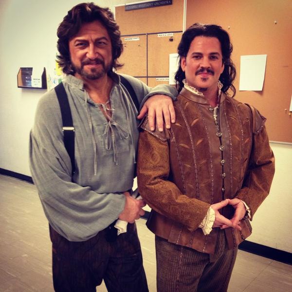 Amazing guys&amp;performers! David Pomeroy &amp; Peter Volpe <a href="/ManitobaOpera/">Manitoba Opera</a> #Winnipeg #rigoletto <a href="/PomeroyTenor/">David Pomeroy</a> #backstagepass