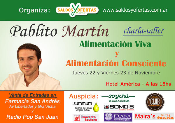 Hoy es el Gran Día! a las 18 hs es la charla de @PablitoCocina en el Hotel América!