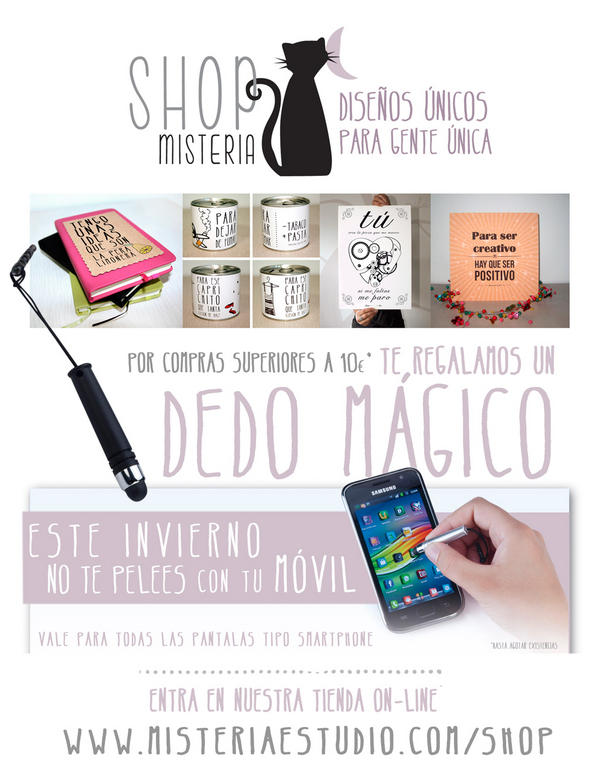 MISTERIAESTUDIO's tweet image. Regalos originales para estas navidades