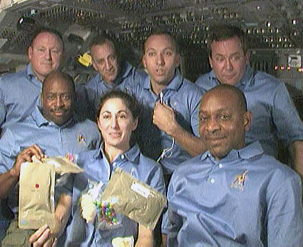 HAPPY THANKSGIVING!!!  (An STS129 Thanksgiving memory, 2009 in space w/<a href="/foreman_mike/">Capt. Mike Foreman</a> @astro_flow <a href="/ZeroG_MD/">Dr. Robert L.Satcher</a>)