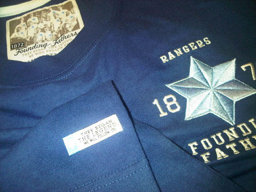 rangers founding fathers shirt