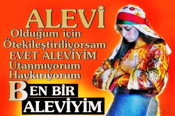 Alevi Oldugum icin Otekilestiriliyorsam, EVET aleviyim,
Utanmiyorum Haykiriyorum Ben Aleviyim..  piryolu.com