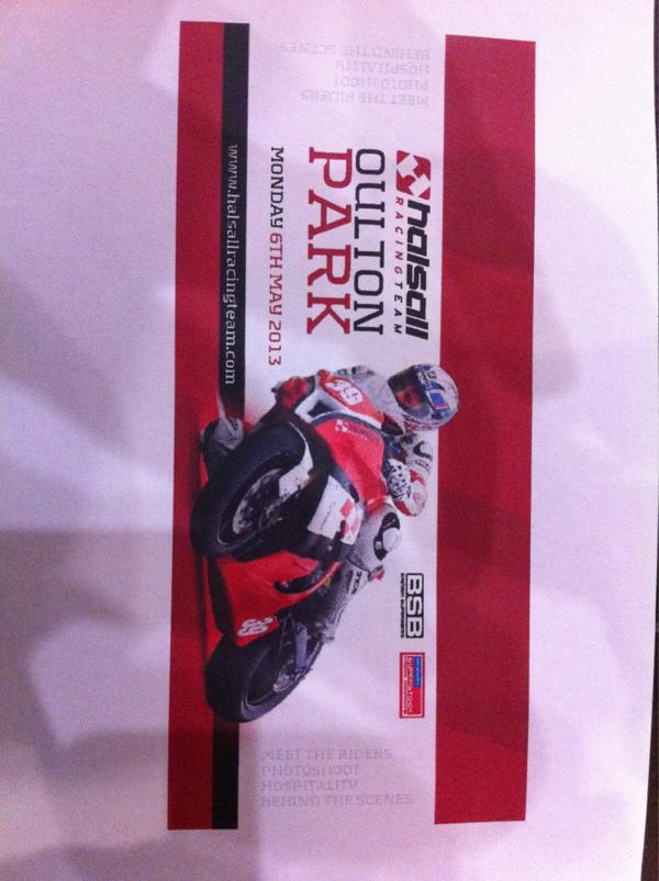 VIP Tickets with HALSALL Racing Team 2 B Auctioned for <a href="/BootOutBC/">BootOutBreastCancer</a> 
Hospitality/Meet Riders etc!
Get ur wallets ready!