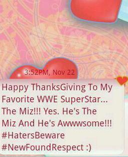 DestinyRachea's tweet photo. @mikethemiz Hope U Have An Awwwsome Thanksgiving!!! http://t.co/whJEVCMZ